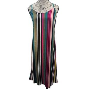 EXPRESS Women's Striped Cami Maxi‎ Dress Size S